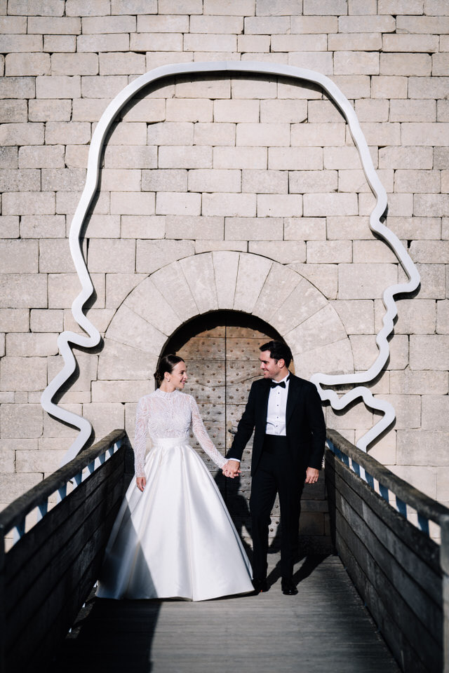 Mariage dans le Vaucluse, château Lacostes Pierre Cardin