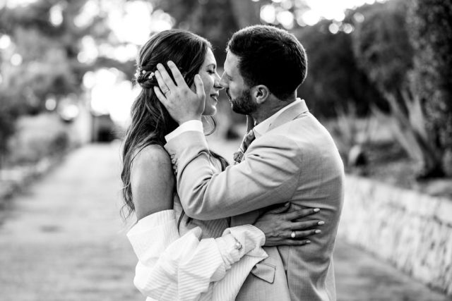 Photos de couple en noir et blanc, résidence du cap brun à Toulon