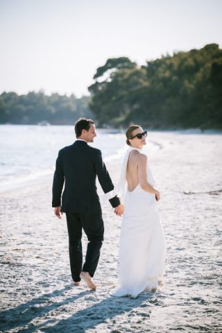 Mariage sur la plage de Brégançon à Bormes les Mimosas dans le Var